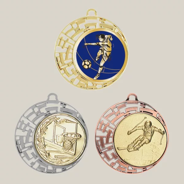 Médaille 70 mm forme originale avec emplacement pour pastille – Image 1