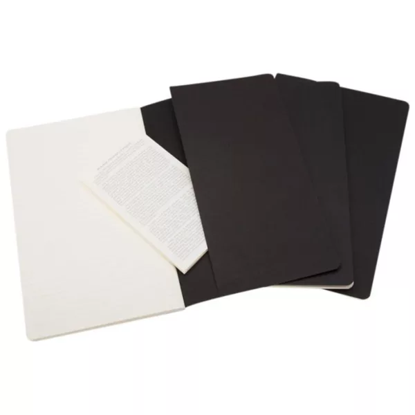 Carnet de poche ligné Moleskine – Couverture rigide noire FSC – Image 2