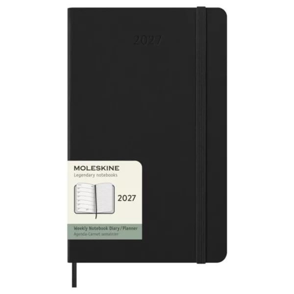 Agenda hebdomadaire Moleskine L 12 mois 2027 – Couverture rigide personnalisable – Image 3