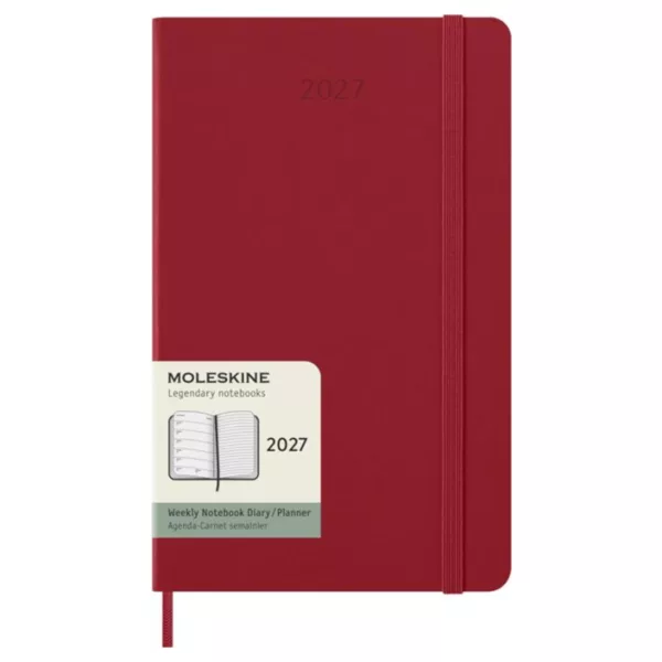 Agenda hebdomadaire Moleskine L 12 mois 2027 – Couverture rigide personnalisable – Image 4