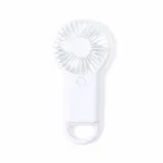 Ventilateur portable avec mousqueton – 2 vitesses – ABS blanc – Image 2
