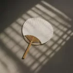 Éventail en bambou et papier personnalisable – Image 2