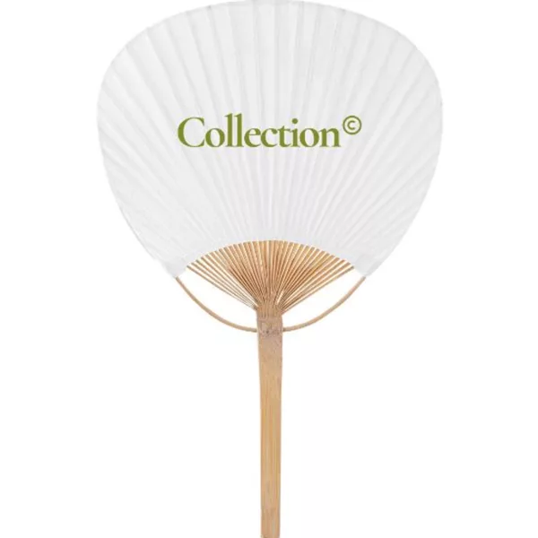 Éventail en bambou et papier personnalisable – Image 3