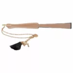 Éventail en bois avec bracelet et pompon – Personnalisable – Image 5