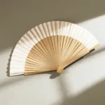 Éventail en bois naturel 23 cm – Personnalisable – Image 2