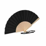 Éventail en bois personnalisable avec cordon – Image 3