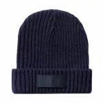 Bonnet en maille côtelée avec étiquette personnalisable – Image 3
