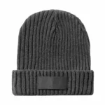 Bonnet en maille côtelée avec étiquette personnalisable – Image 4
