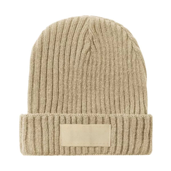 Bonnet en maille côtelée avec étiquette personnalisable – Image 5