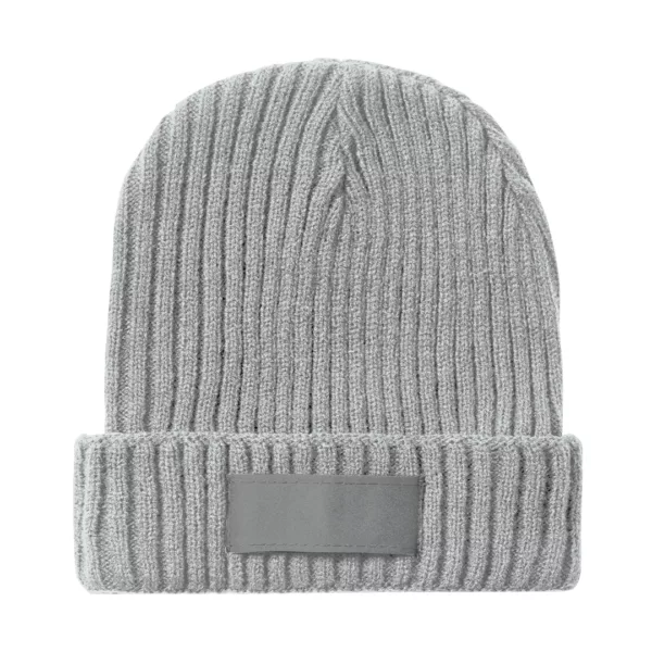 Bonnet en maille côtelée avec étiquette personnalisable – Image 6