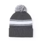 Bonnet à pompon bicolore en acrylique – Doux, chaud et personnalisable – Image 6
