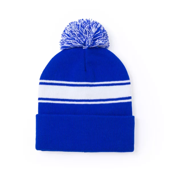 Bonnet à pompon bicolore en acrylique – Doux, chaud et personnalisable – Image 7