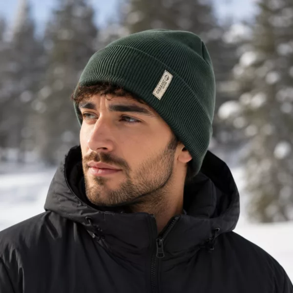 Bonnet en coton biologique 400 g/m² – Chaud et confortable – Image 1
