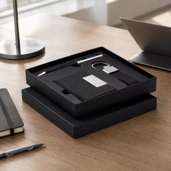 Coffret cadeau SCRIBI 3 pièces en RPET – Image 1